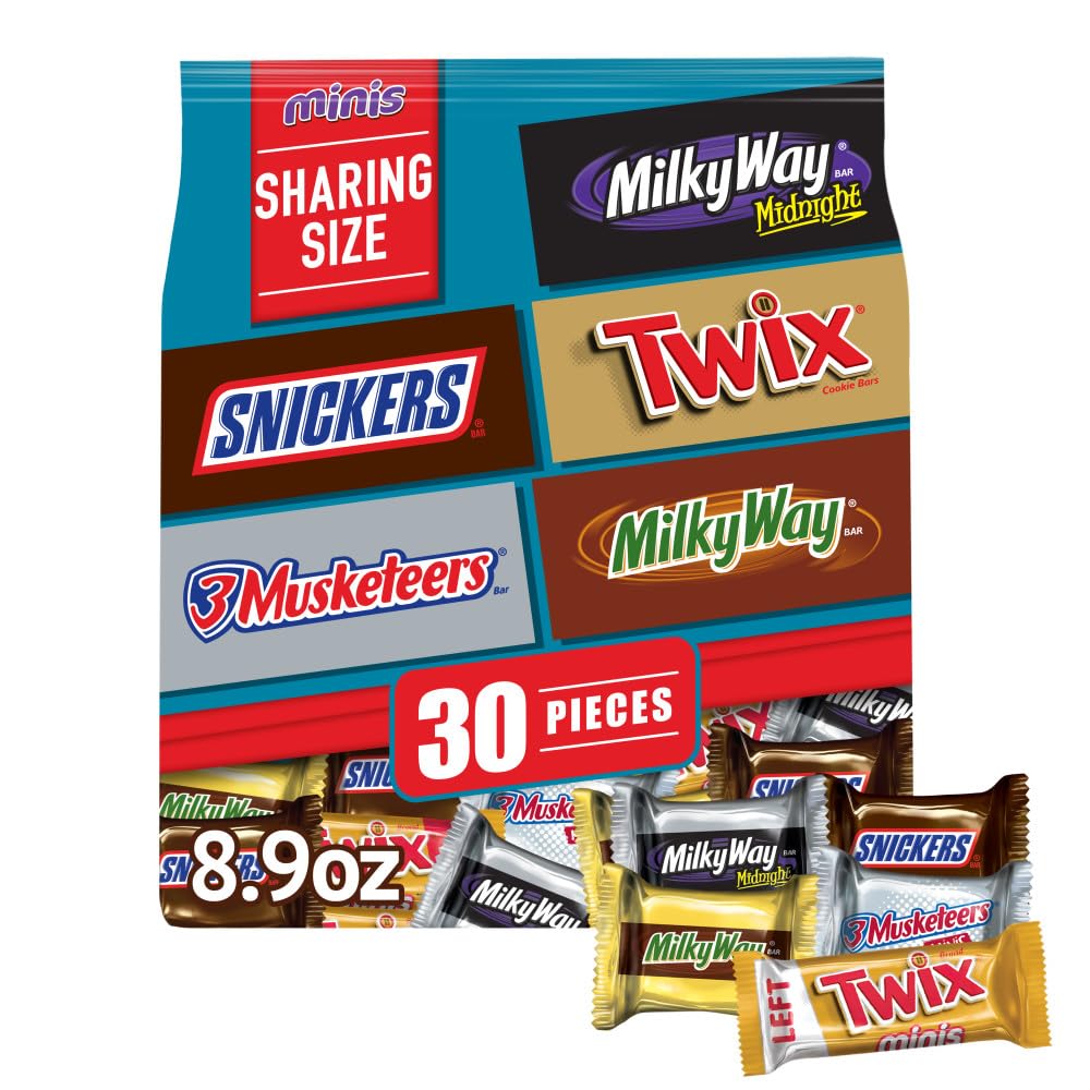 Delicious Fun Size Chocolate Bars Variety Pack for Sharing
