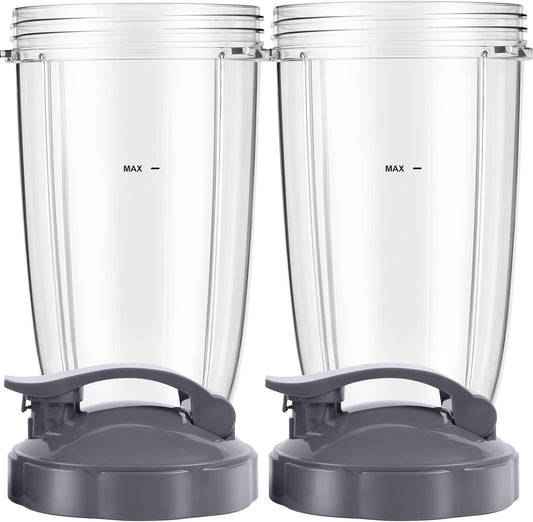 24oz Blender Cups with To-Go Lids for NutriBullet - LVAINIT