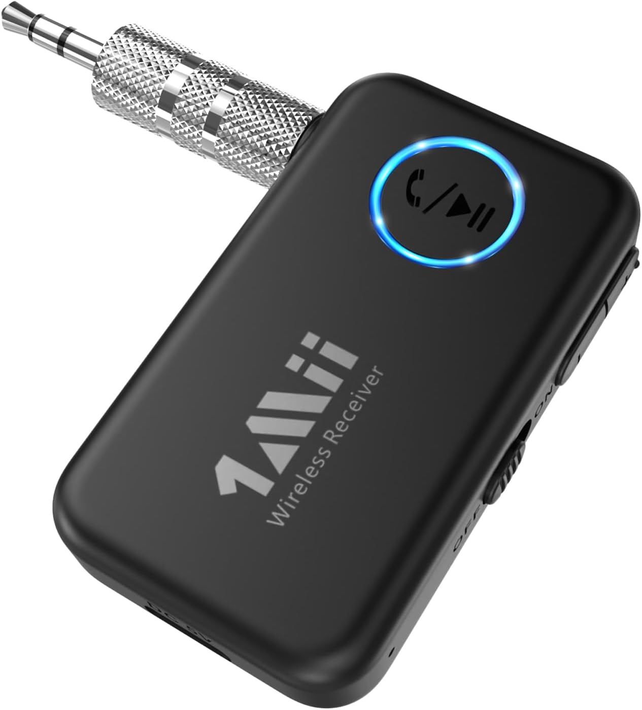 1Mii Bluetooth Receiver - Wireless Music & Calls, 16H Battery