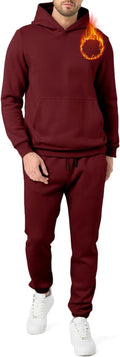 JMIERR Men's 2 Piece Outfits Hoodie Sweatshirt Tracksuit Set