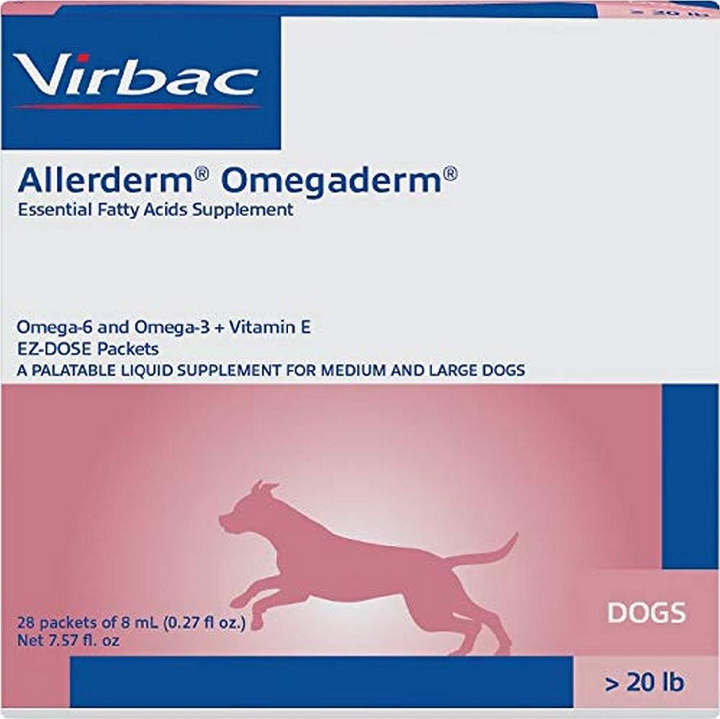 Virbac Allerderm Omegaderm Packets for Healthy Skin in Dogs