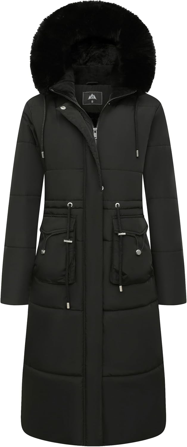 MOERDENG Women's Long Winter Puffer Coat for Ultimate Warmth