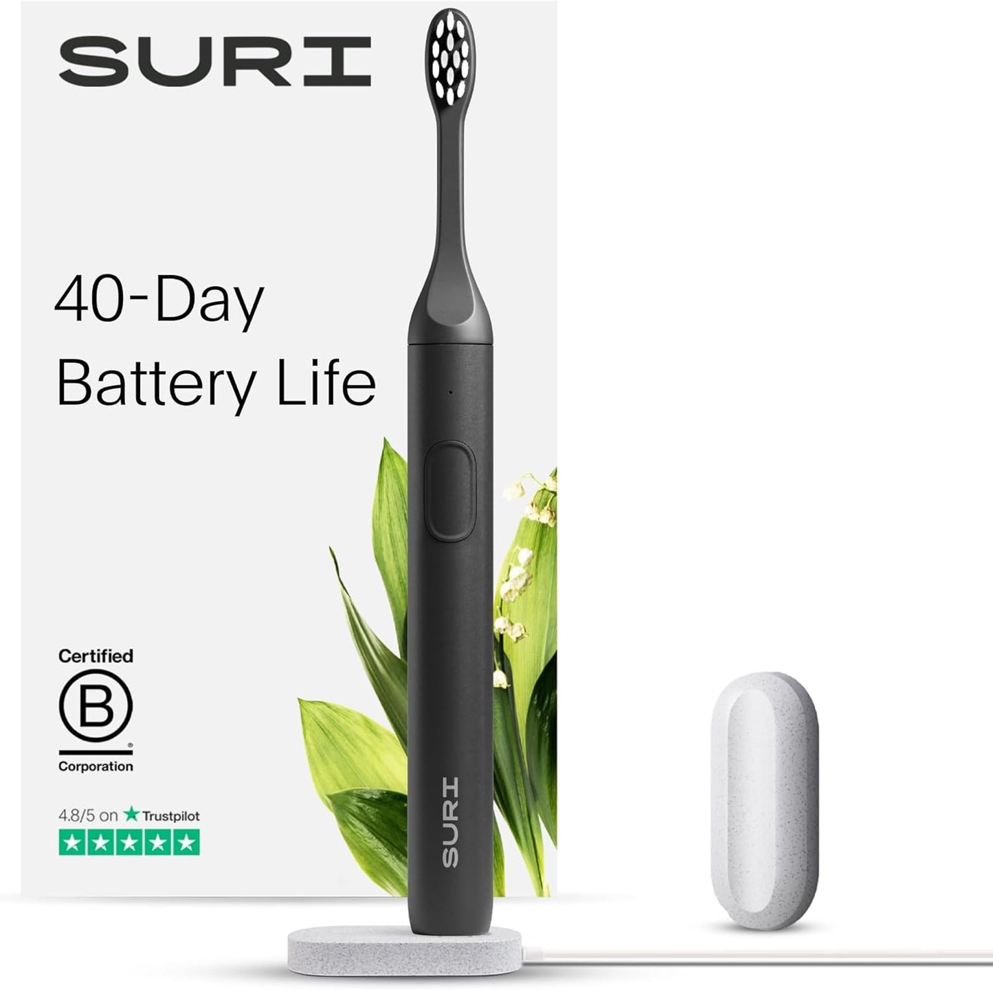SURI Sonic Electric Toothbrush - Eco-Friendly Travel Essential