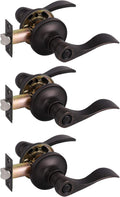 Gobrico Keyless Door Levers for Privacy in Oil Rubbed Bronze
