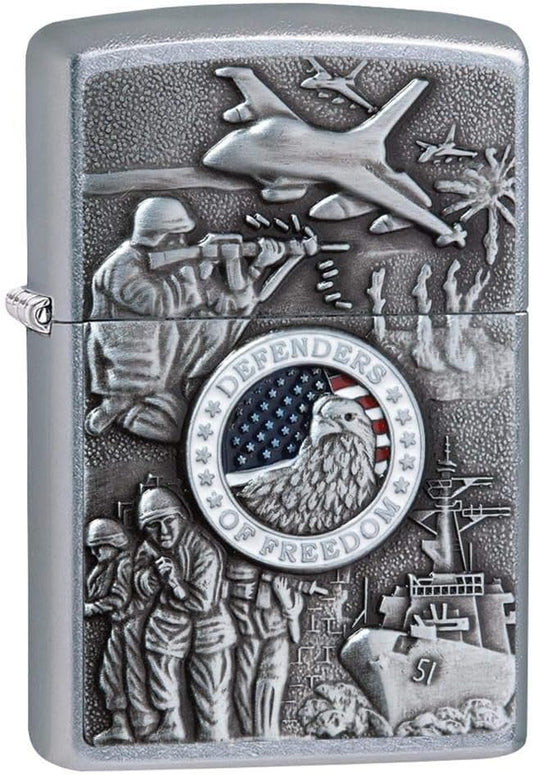 Genuine Zippo Heroes Lighters: Windproof, Refillable, Durable