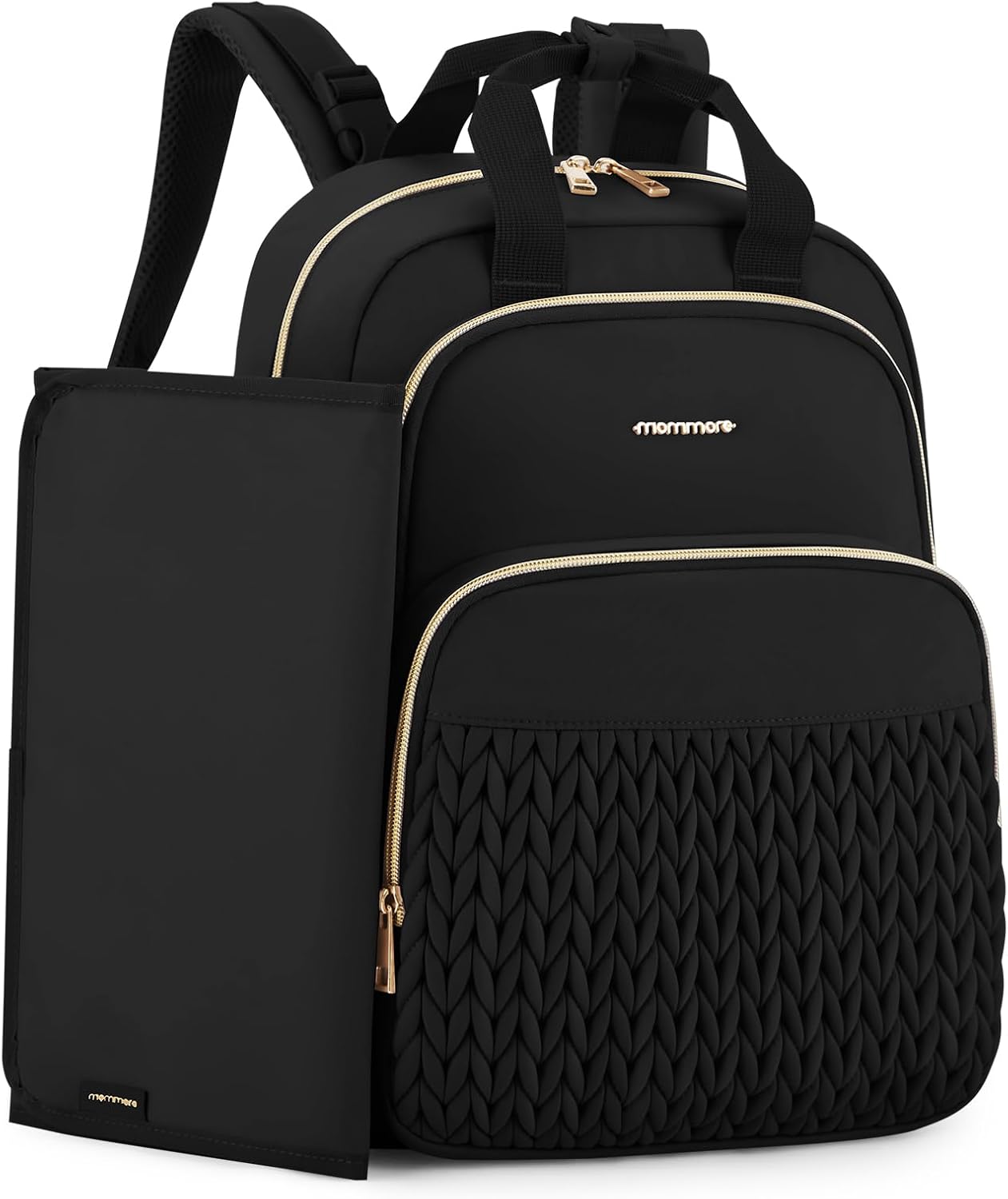 mommore Diaper Bag Small Backpack with Insulated Pockets