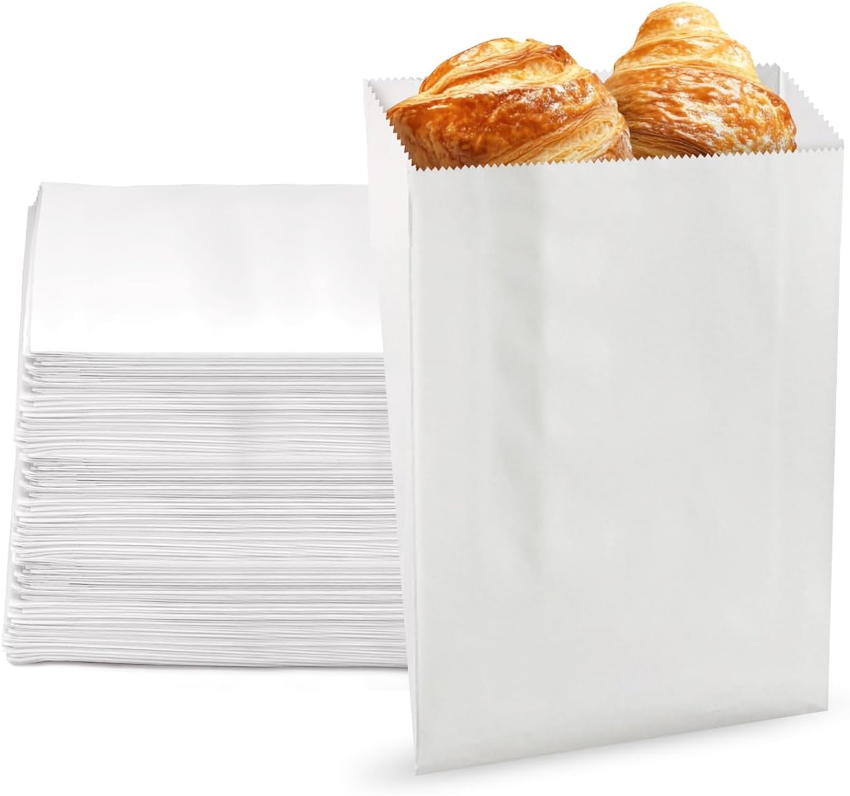 Grease Resistant Gusseted Paper Sandwich Bags for Food Safety