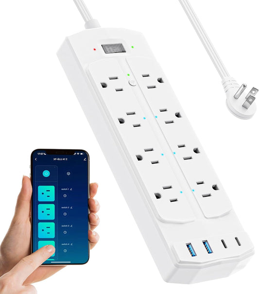 Yozisital Smart Power Strip: 6 Outlets, 4 USB Ports