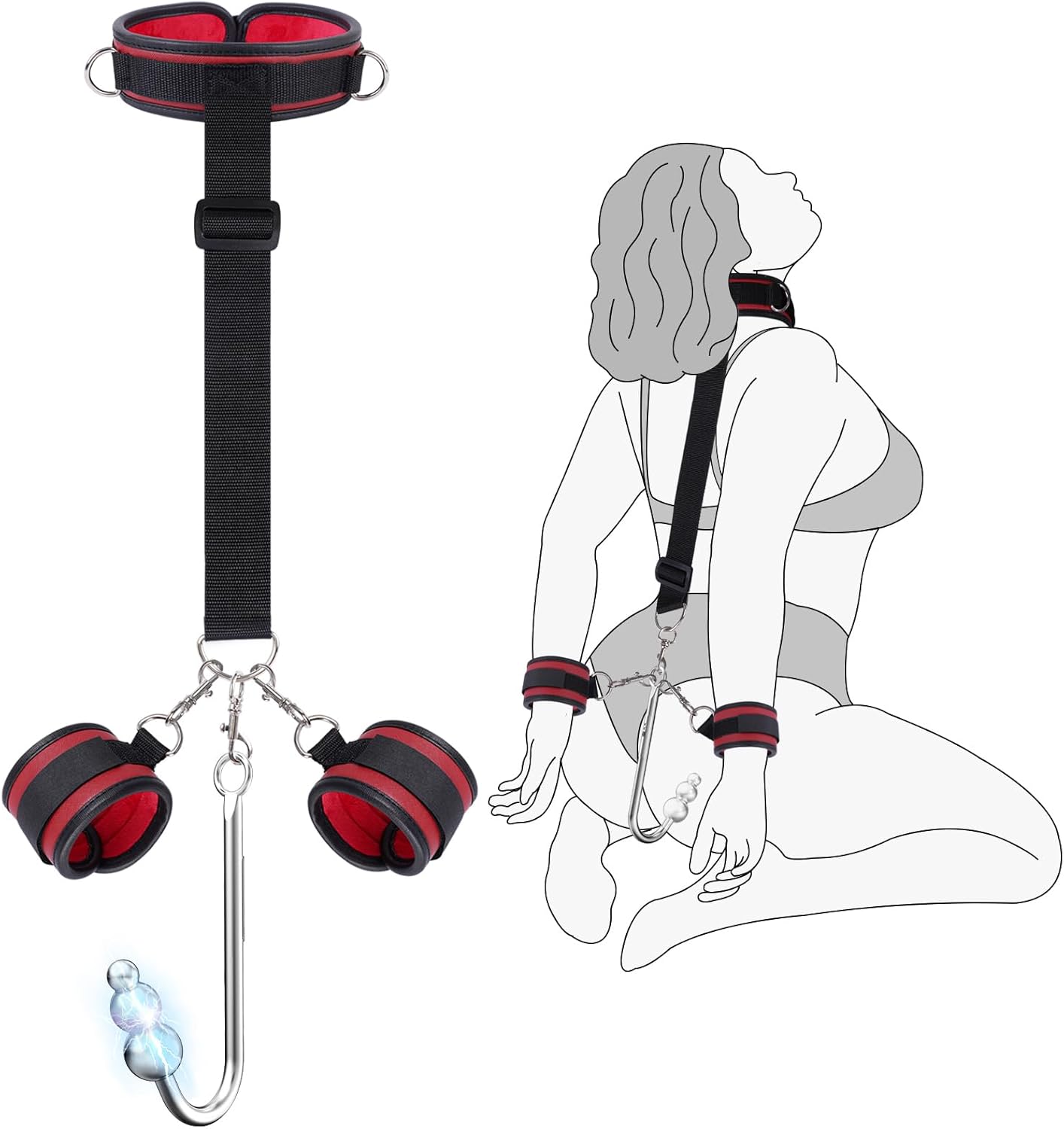Vibrating Anal Hook BDSM Sex Bondage by Hatoteh for Fun