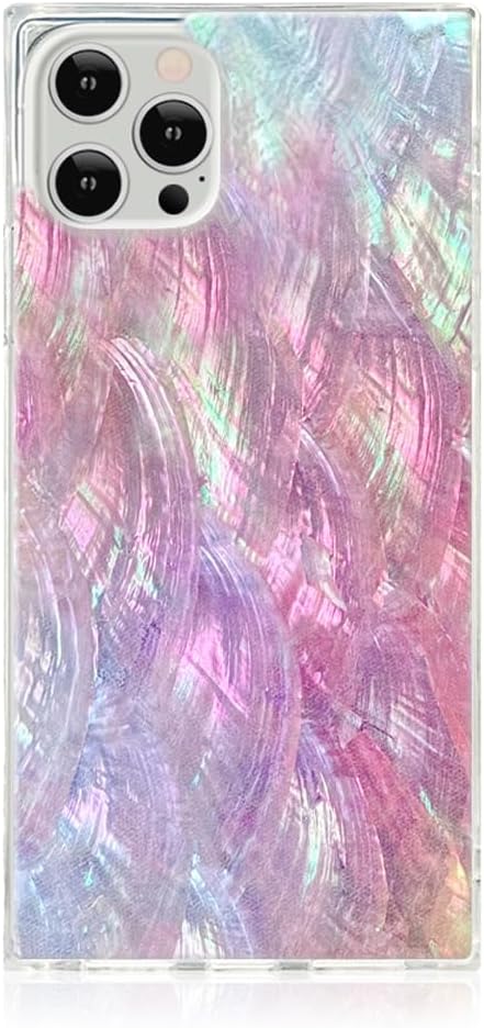 FLAUNT Square Protective Case for iPhone 12 Pro Max - Pink Pearl
