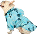 Dog Raincoat Poncho Medium - Double Layer Waterproof Zip Hood