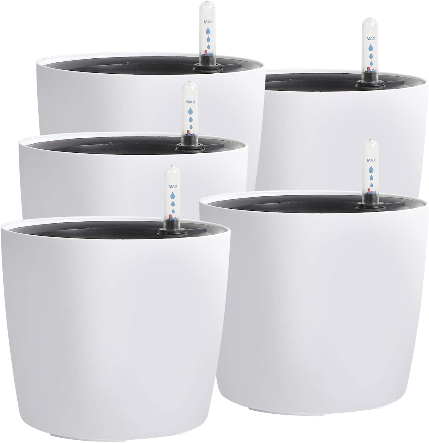 Self Watering Pot 7 Inch with Water Level Indicator for Plants
