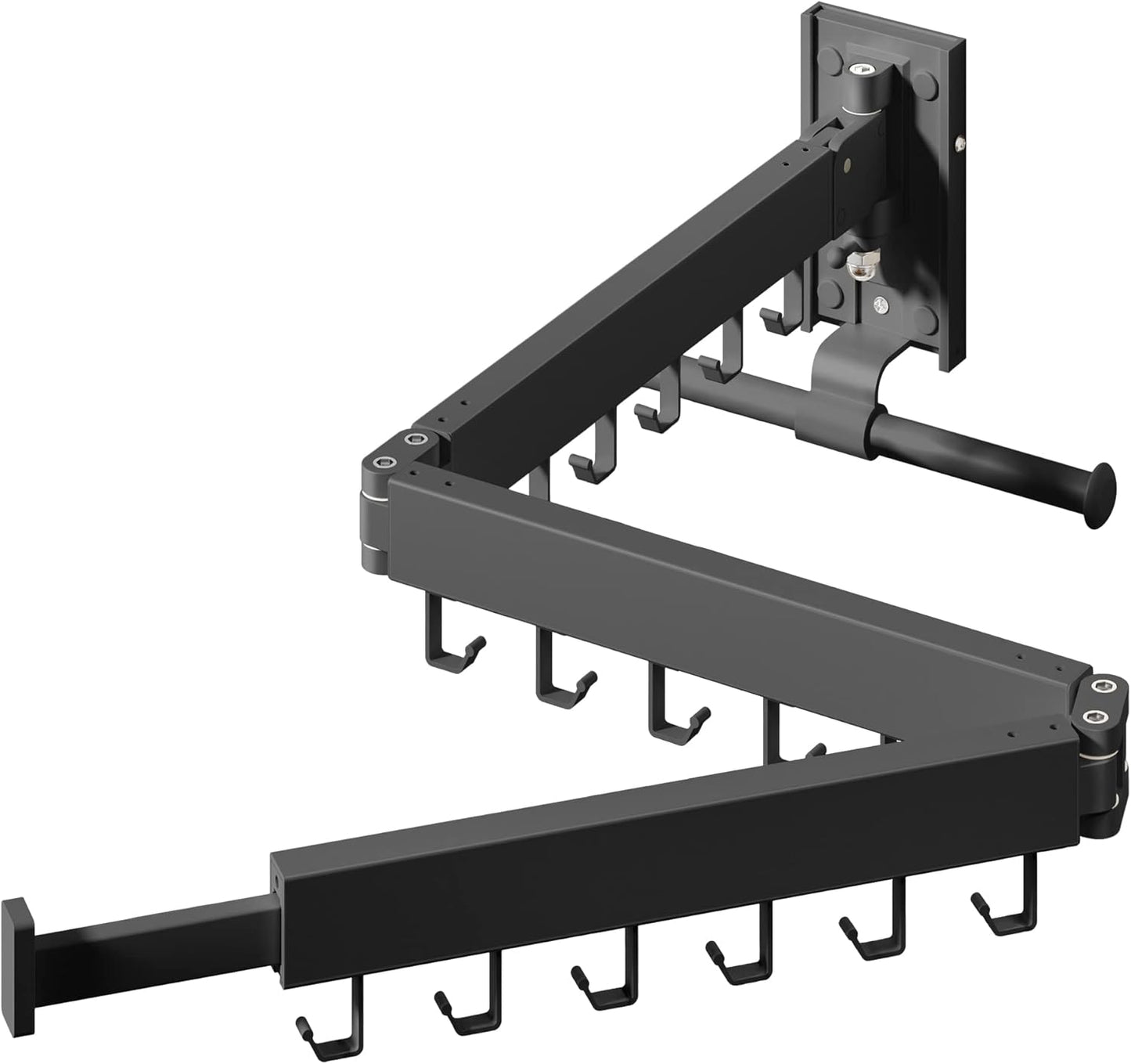 Wall Mounted Clothes Hanger for Space Saving Drying Rack