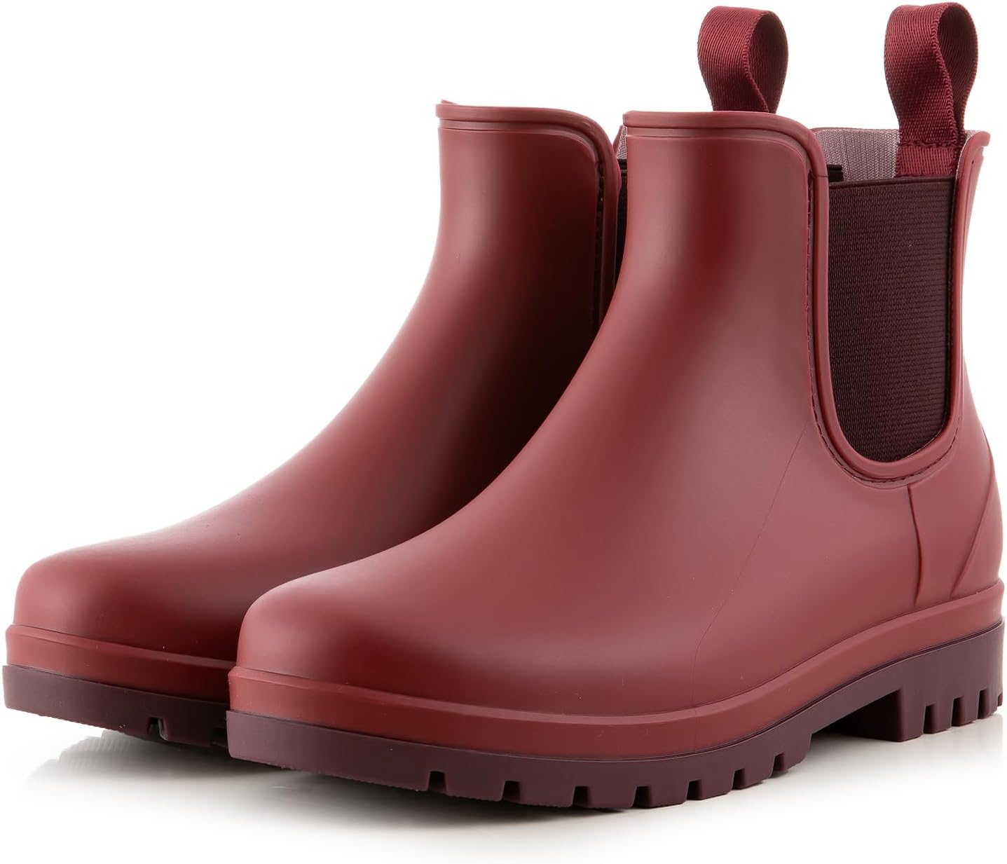Planone Short Rain Boots for Women - Waterproof Chelsea Style