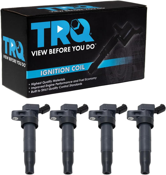 TRQ Ignition Coil Set 4 Piece for Hyundai and Kia Models
