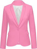 luvamia Women's Notch Lapel Long Sleeve Blazer - Versatile Office