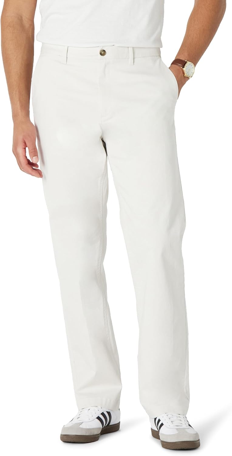 Relaxed-Fit Cotton Chino Pants for Men - Stylish Comfort