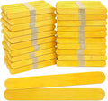 1000 Pack Yellow 6 in Jumbo Wood Popsicle Sticks for Crafts - Bulk