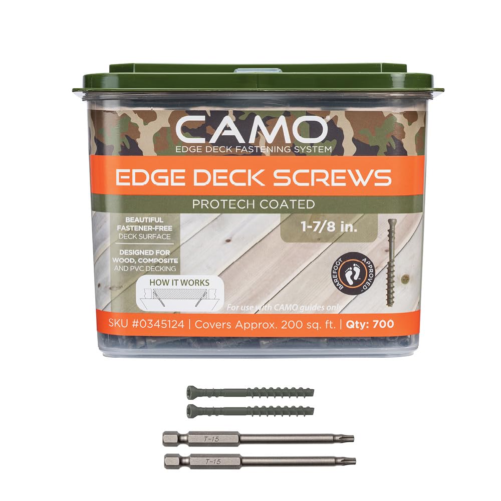 CAMO Edge Deck Screws for Hidden Fastening, 1-7/8 in, 700 ct
