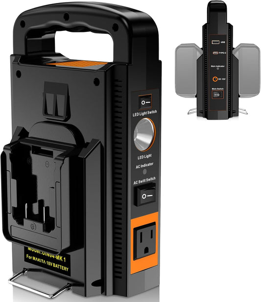 Portable Power Inverter: Convert Makita 18V Battery to AC Power - YNDZ