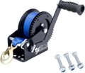 1600LBS Heavy Duty Boat Trailer Winch with 19FT Strap - 4:1 Gear Hand