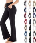 High Waisted Flared Leggings with Pockets - Stay Stylishly Organized