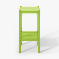 Malibu 36ft Outdoor Adirondack HDPE 2-Tier Side Table - Lime
