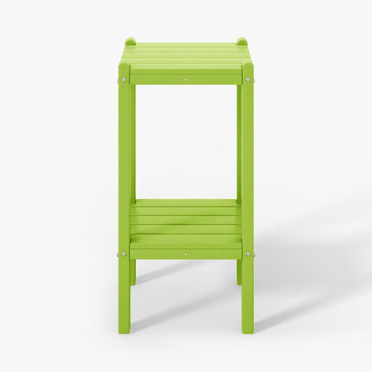 Malibu 36in Outdoor Adirondack HDPE 2-Tier Patio Side Table