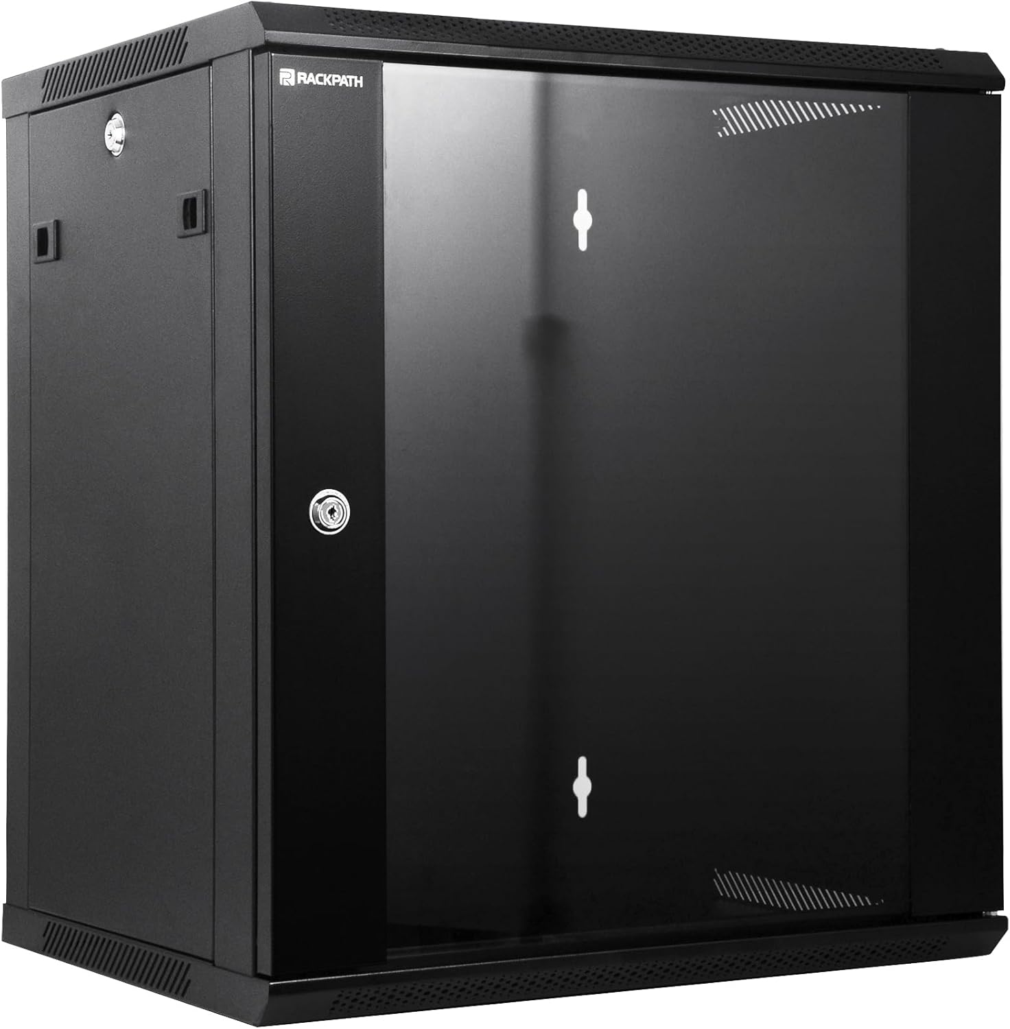 RackPath 12U Wall Mount Network Rack Cabinet with Quiet Fan