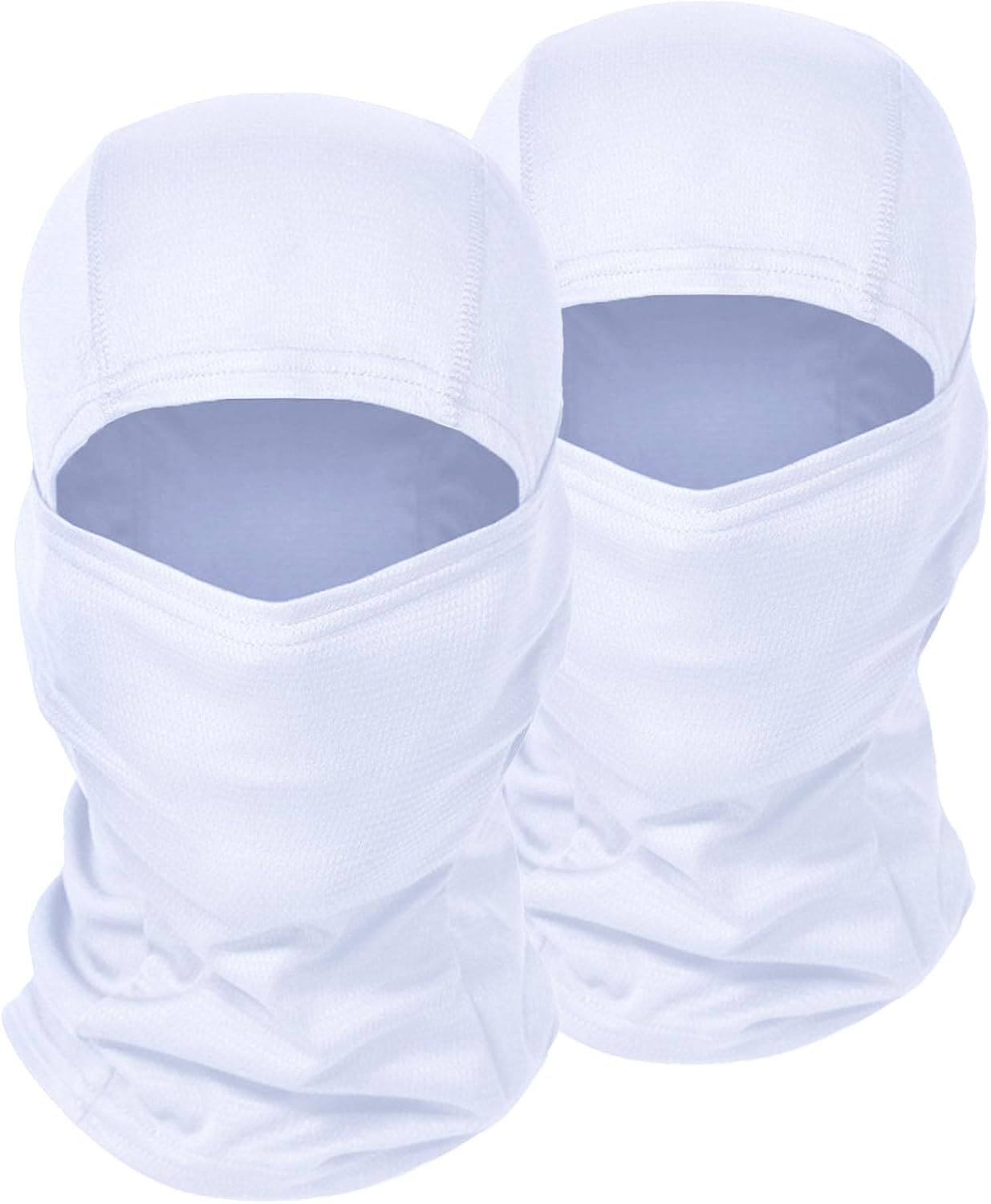White Sheisty Full Face Masks for Sports - Set of 2