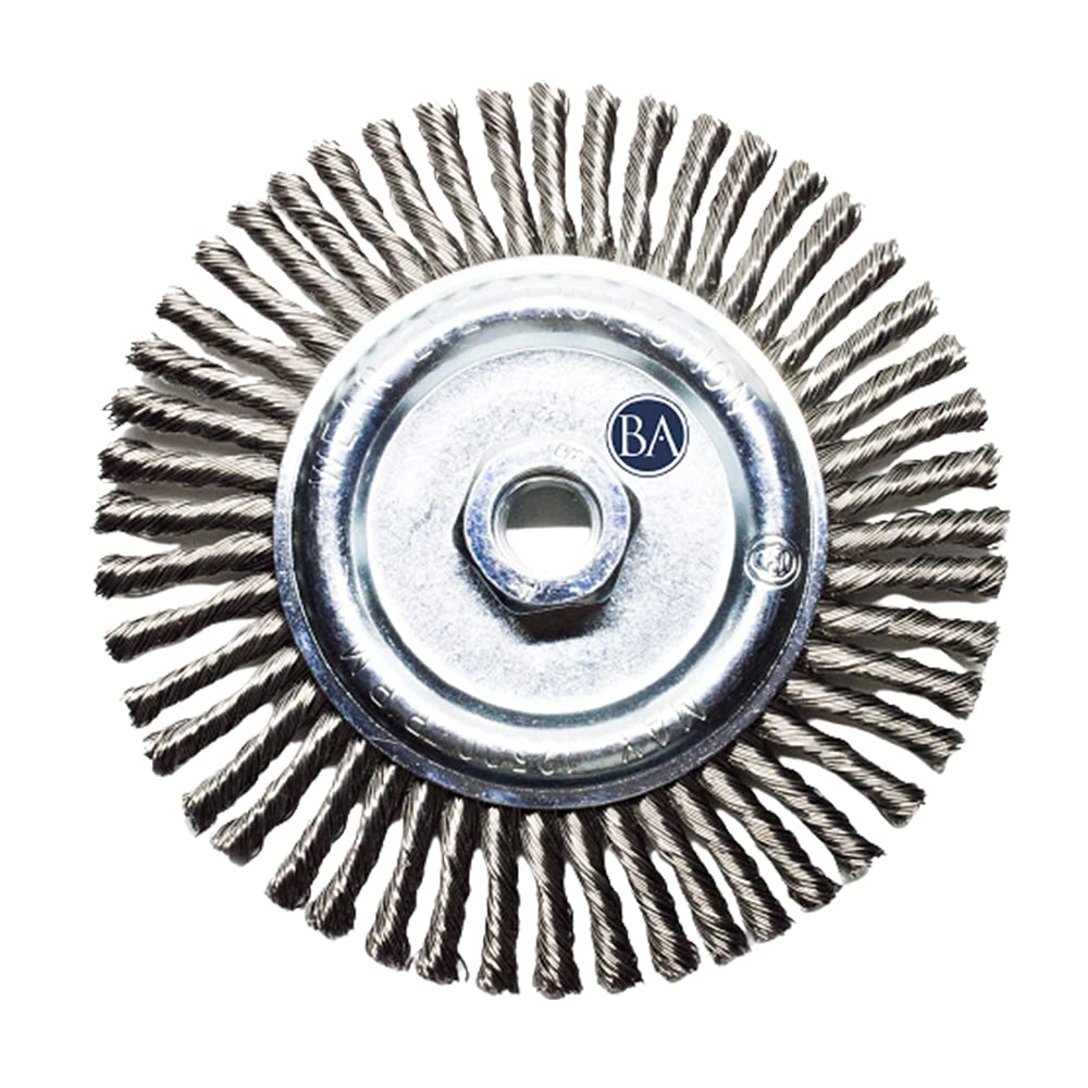 Benchmark Abrasives 6in Stringer Bead Wire Wheel for Weld Cleaning