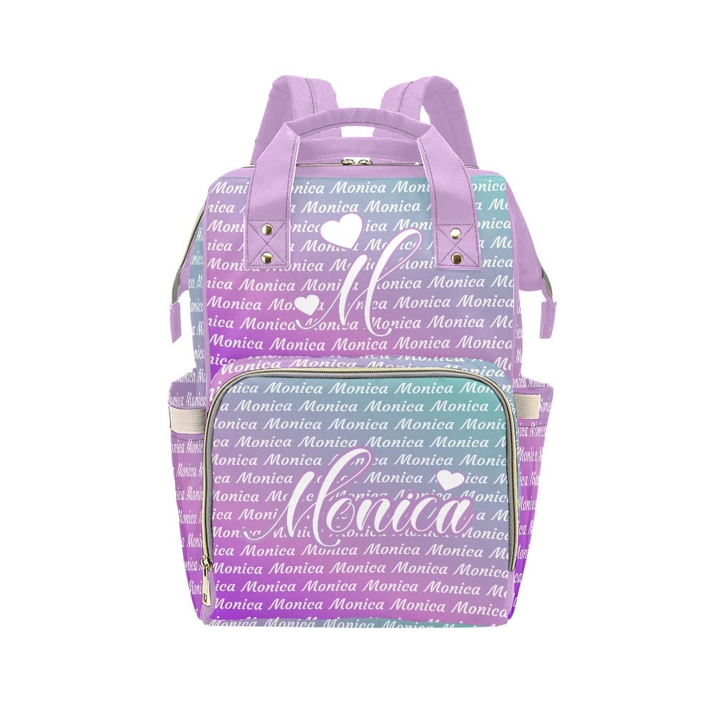 Personalized Love Diaper Bag - Custom Name - Travel Backpack