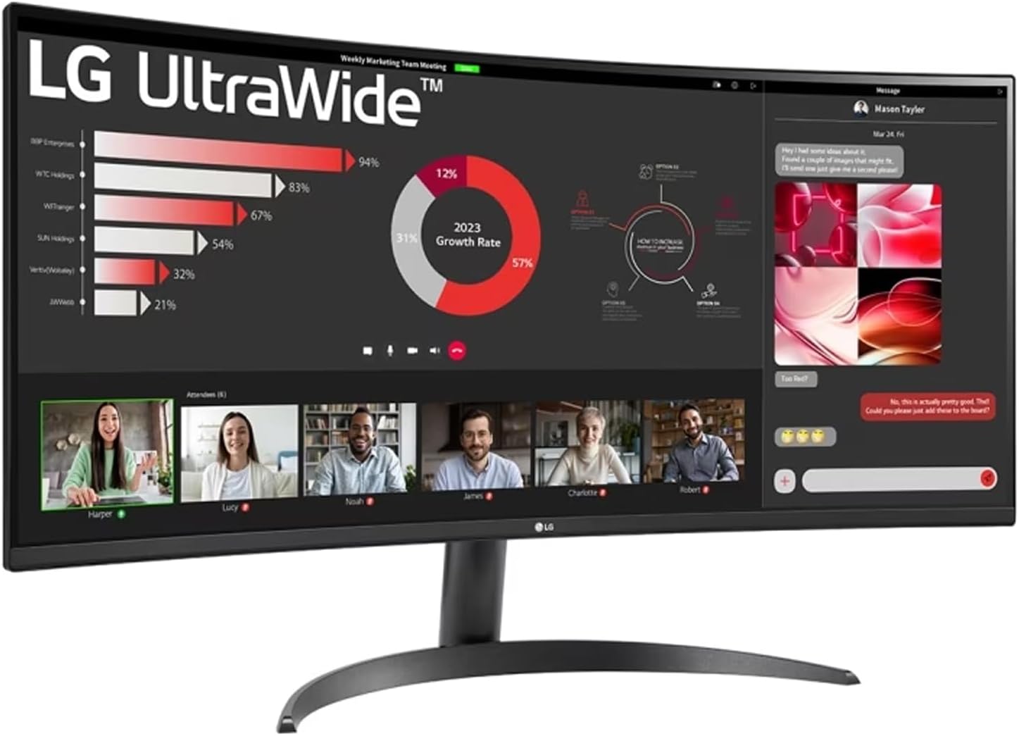 Immerse in Ultra Clarity with LG 34 Curved Monitor
