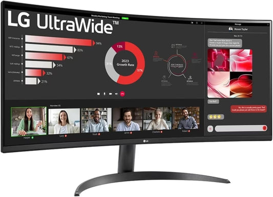 Immerse in Ultra Clarity with LG 34 Curved Monitor