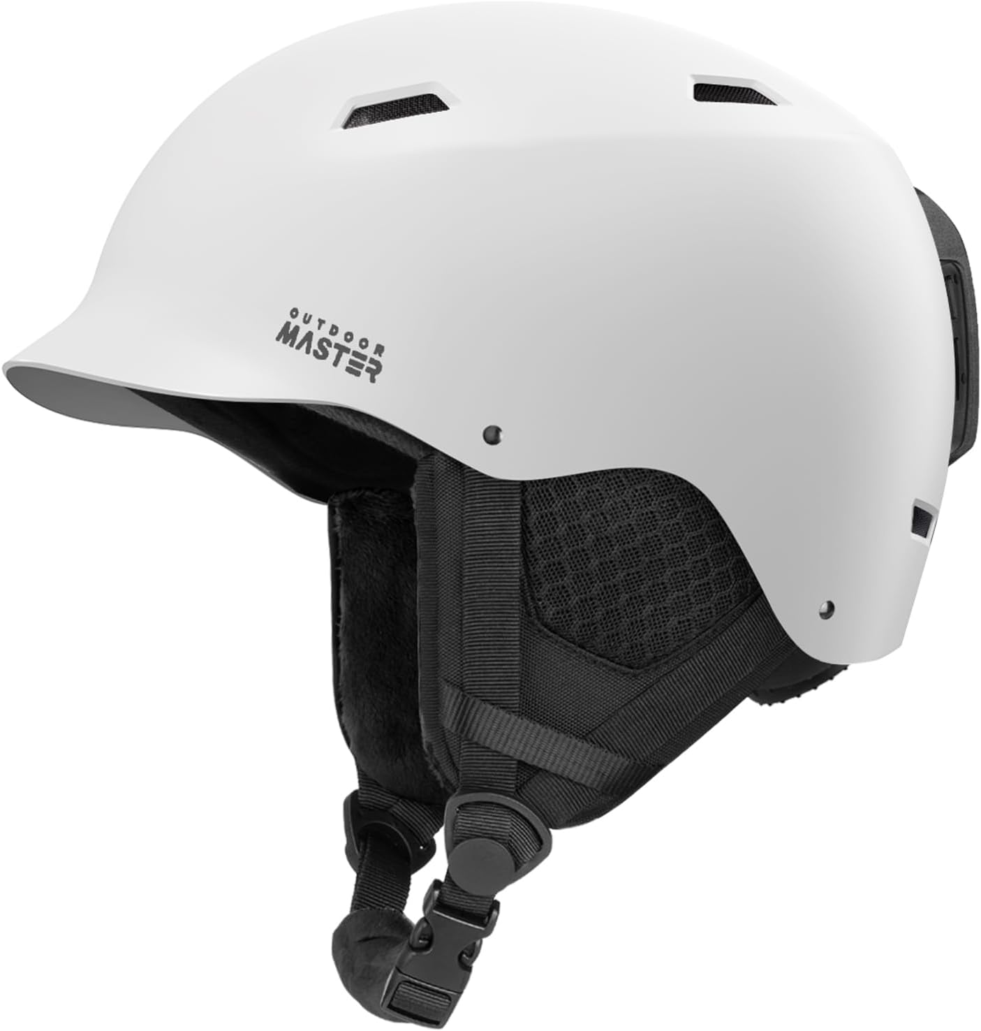 OutdoorMaster Ski Helmet with Visor | Dial Fit & Removable Liner