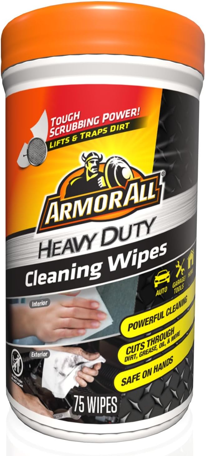 Armor All Heavy Duty Car Wipes - 75 Disposable Wipes
