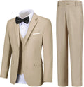5 Piece Boys Dress Suit Set for Formal Events and Gatherings