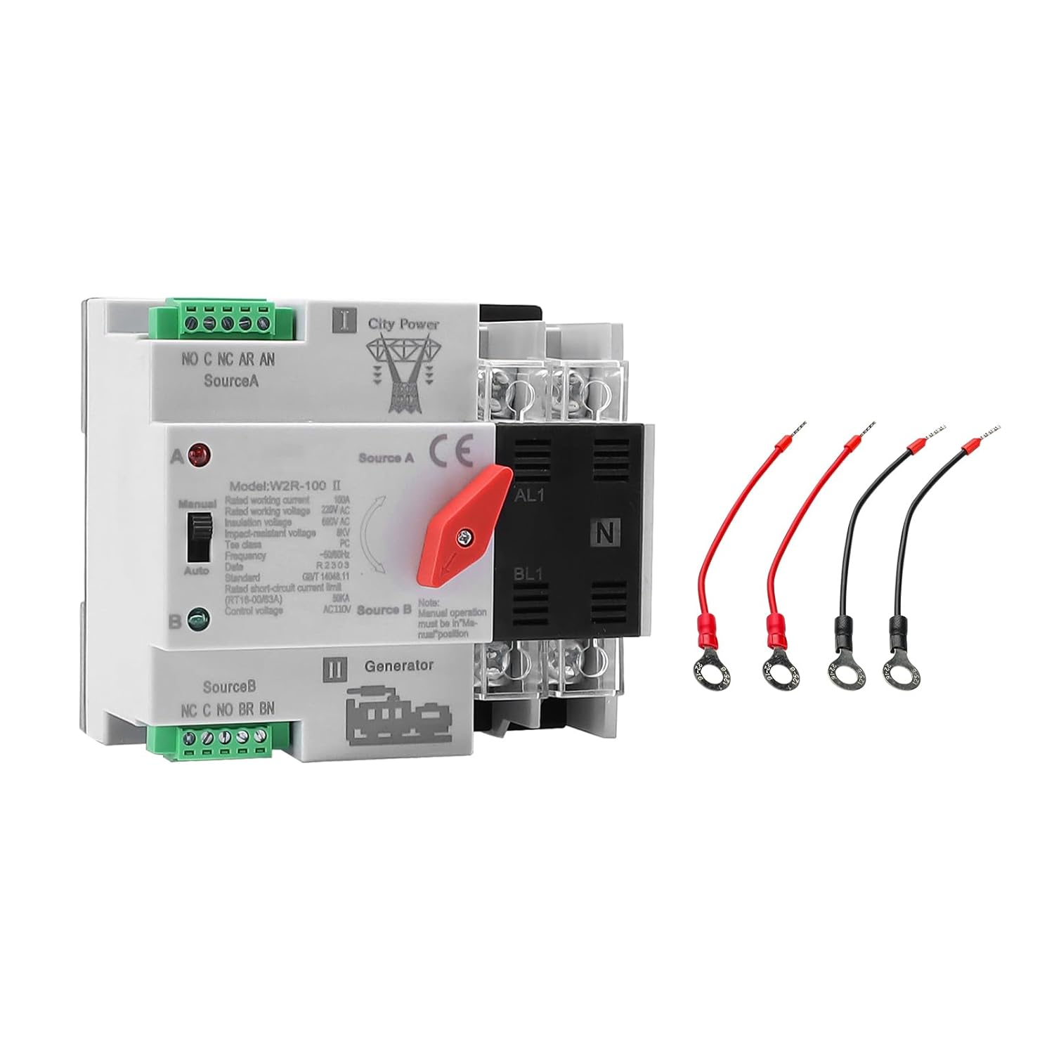 100Amp Automatic Transfer Switch for Reliable Power Supply