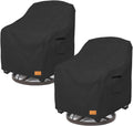 Outdoor Swivel Chair Covers Waterproof - 2 Pack Fit to 33in W