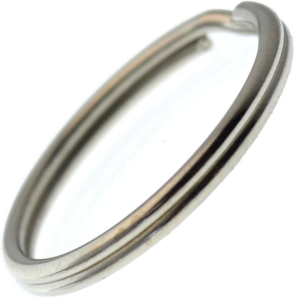 Extra Large Key Rings - 1.25 Inch Heavy Duty Metal Split Rings