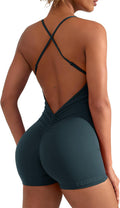 Backless Tummy Control Jumpsuit for Women - Scrunch V Back Fit sense