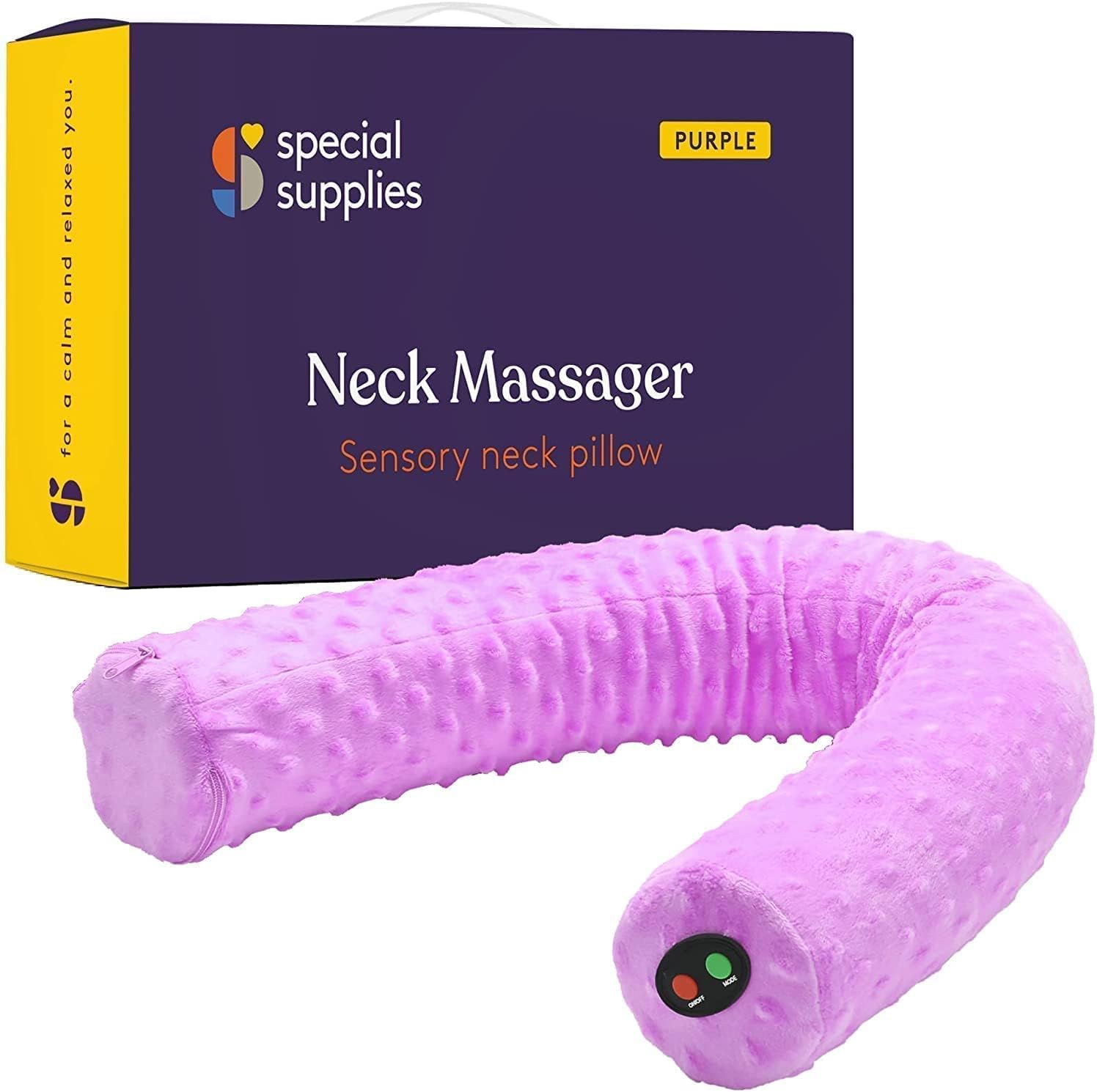 Sensory Vibrating Neck Pillow for Kids and Adults - Purple