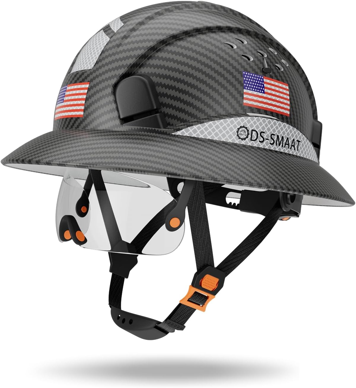 Full Brim Hard Hat with Visor for Superior Head Protection