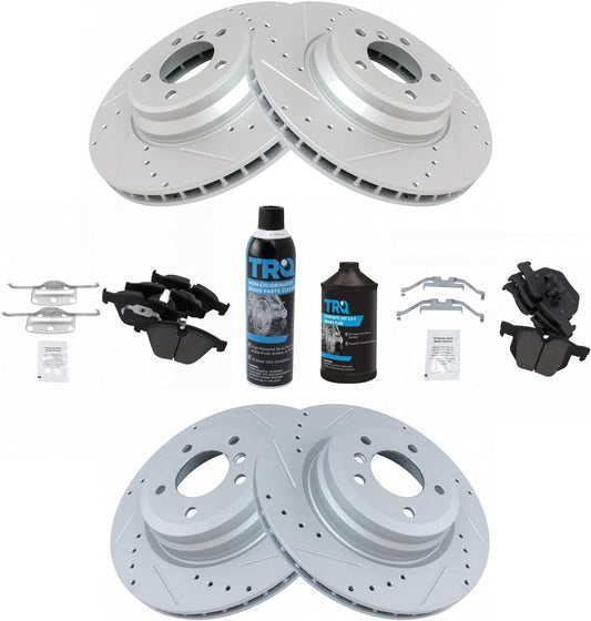 TRQ Performance Brake Pad & Rotor Kit for BMW 335d & 335i