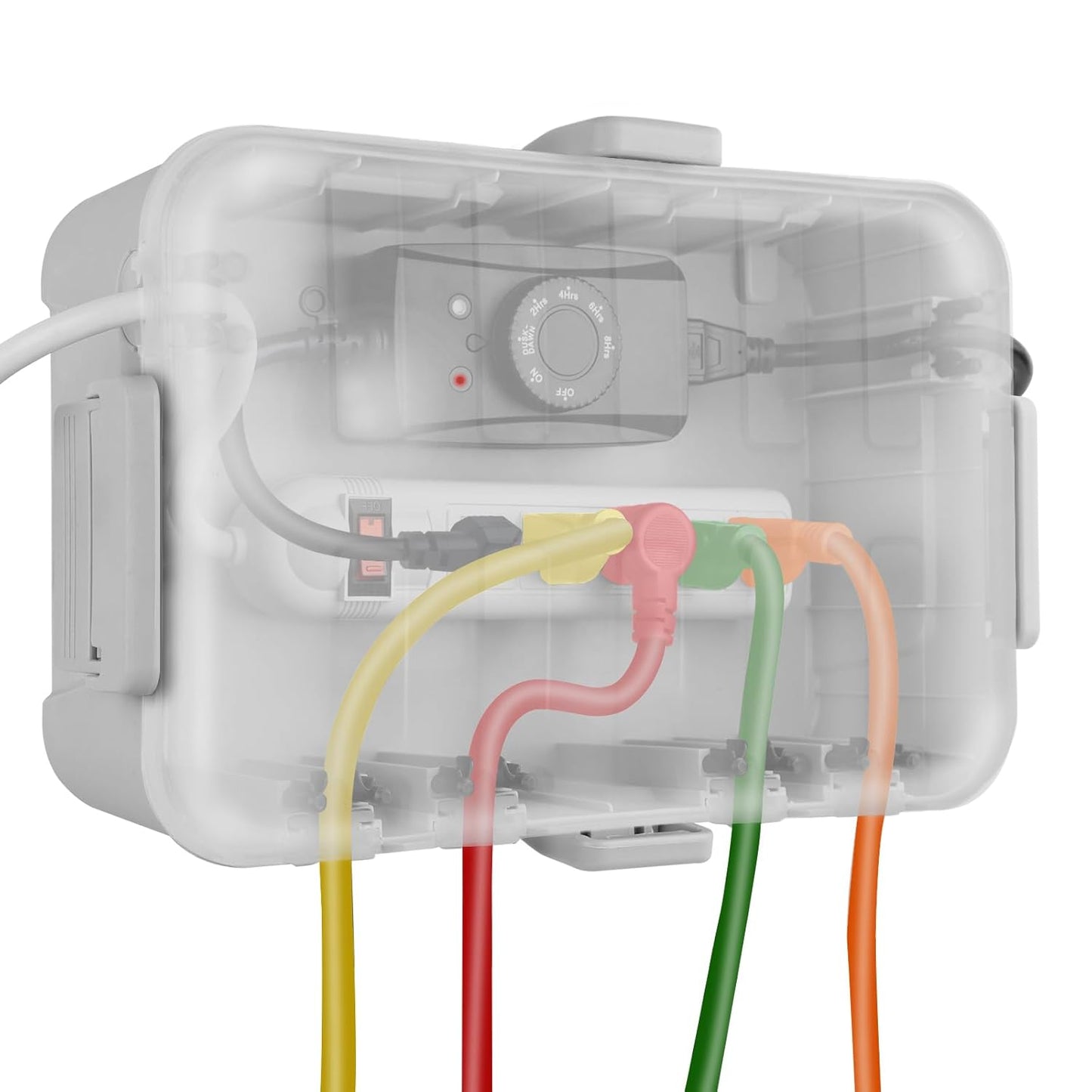 Flemoon Large Outdoor Electrical Box with Transparent Lid for Safety