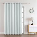 Joydeco White Curtains 95 Inches Long for Room Darkening Needs