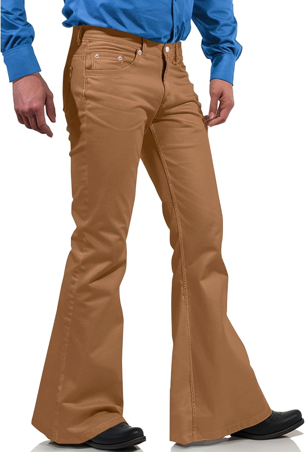 70s Disco Pants for Men - Vintage Bell Bottom Jeans Style
