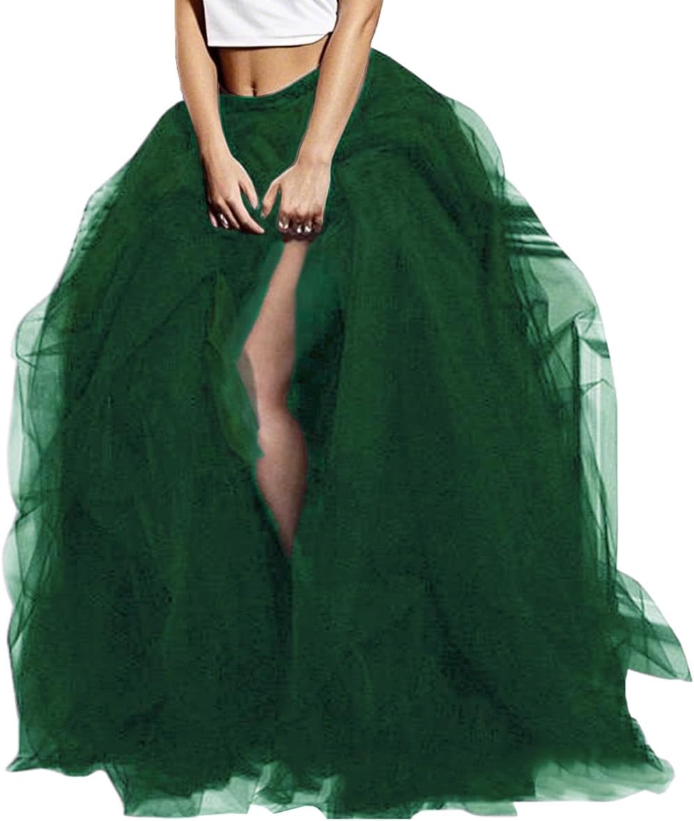 WDPL Wedding Planning Women's Long Maxi Tulle Skirt for Events