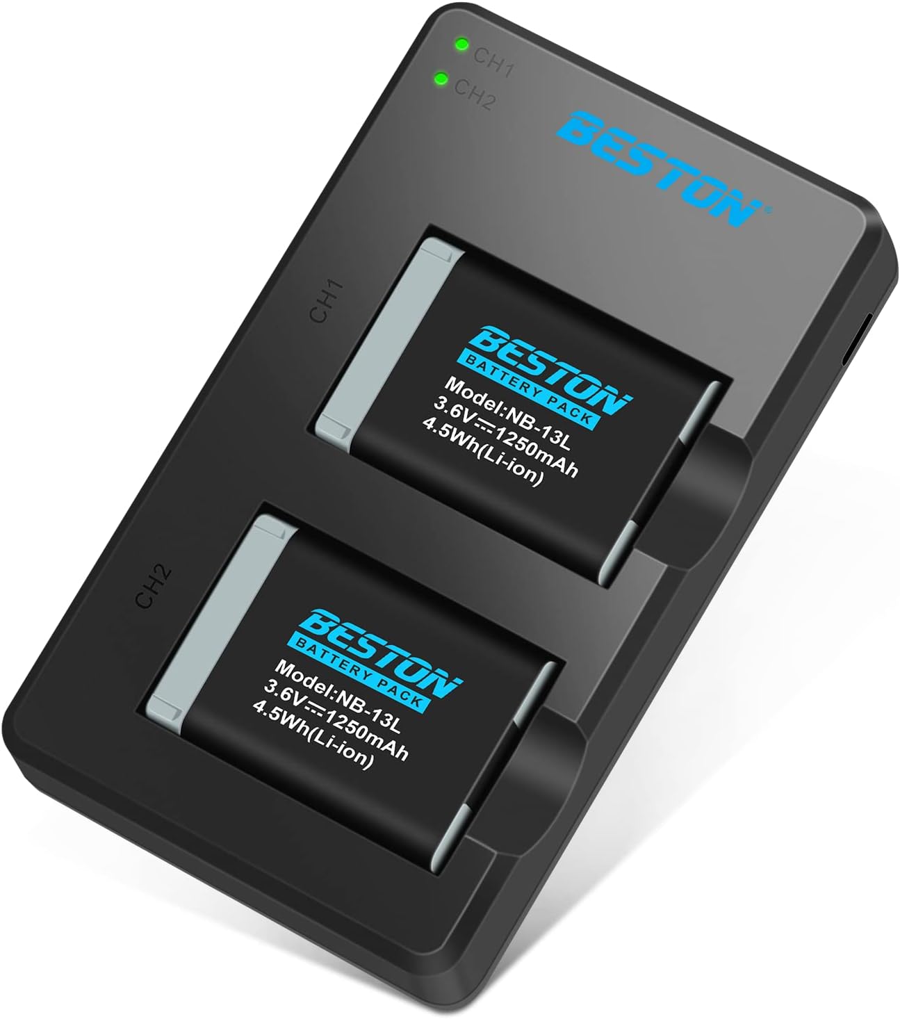 BESTON 2-Pack NB-13L Battery Pack and Rapid USB Charger Review