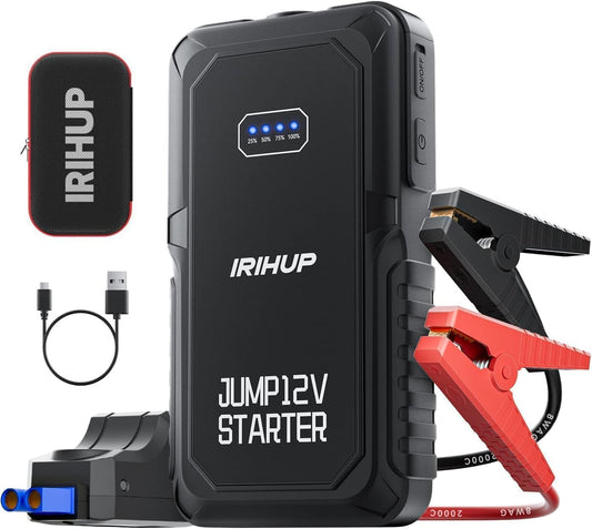 Jump Starter Auto Battery Booster Pack for 12V Vehicles